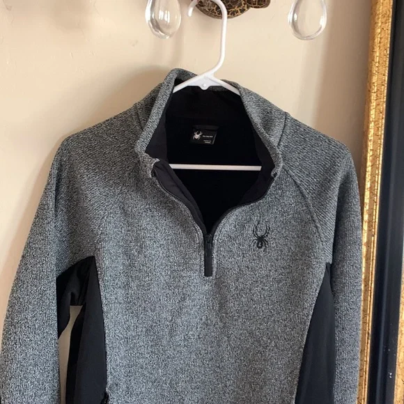 Spyder Fleece 1/4 Zip Front Sweater - Picture 4 of 6